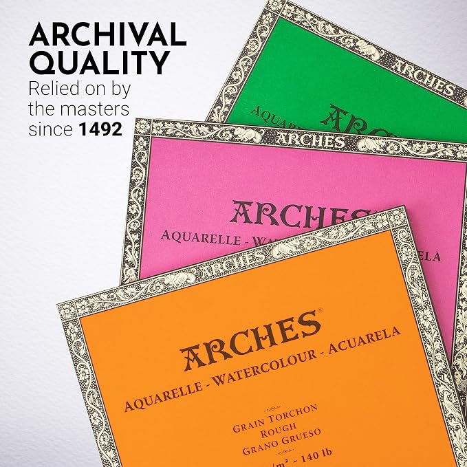 Arches Watercolor Block 12x12-inch Natural White 100% Cotton Paper - Image 5