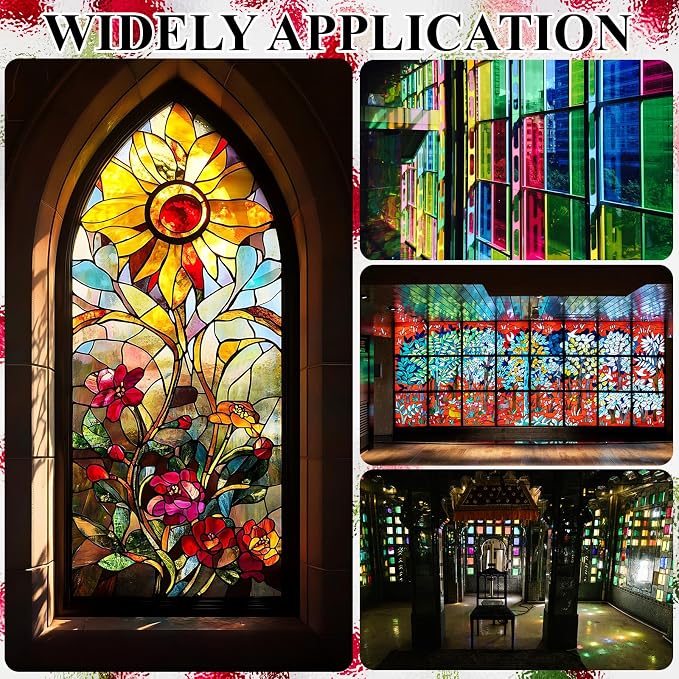 36 Sheets Transparent Stained Glass Sheets, 4 x 6 Inch Mosaic Glass Tiles Bulk - Image 6