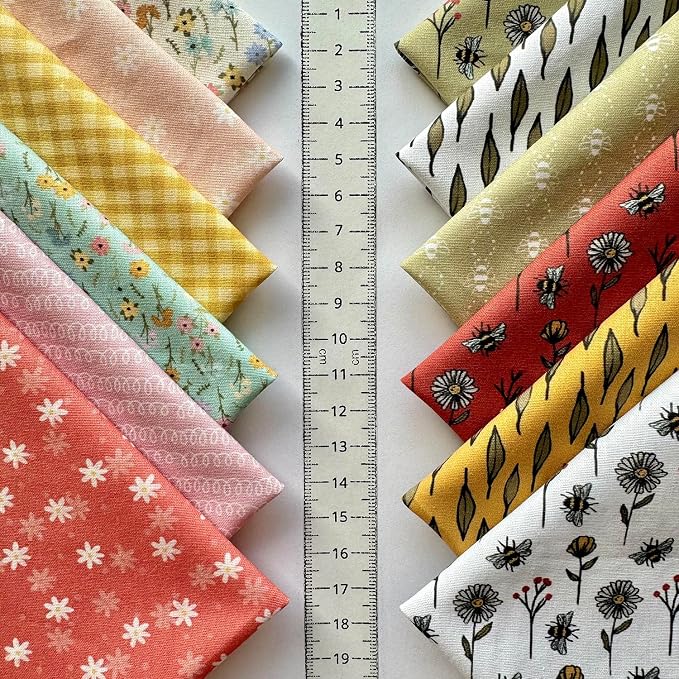 Spring Garden Floral Cotton Fabric Bundle – 60 Pre-Cut Squares, 100% Cotton 140 - Image 7