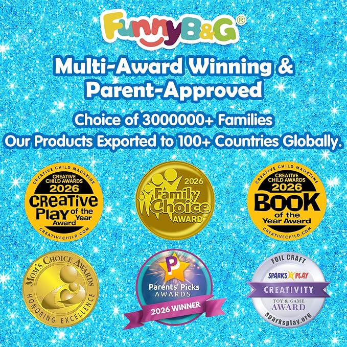 FUNNYB&G Foil Art Craft Kit for Boys 4-10 Years Old: Mess-Free & No-Glue - Image 8