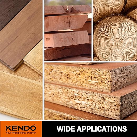 KENDO 2-Pack 10 Inch 40T&60T Carbide-Tipped Circular Saw Blade with 5/8 Inch Arbor, Professional ATB Finishing Woodworking Miter/Table Saw Blades for Plywood, Laminate, Ripping Wood