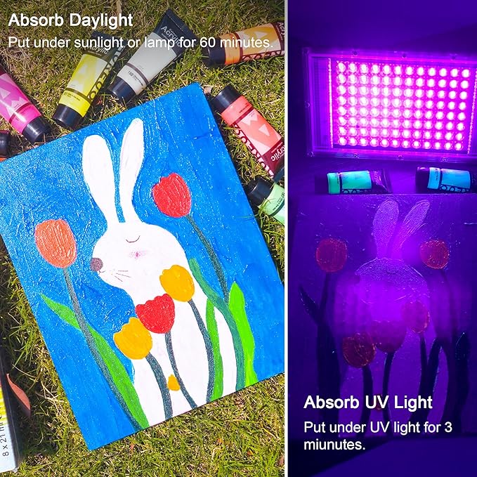 AUREUO Glow in the Dark Acrylic Paint - Image 4