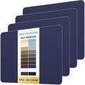 KING MOUNTAIN Canvas Repair Patch 9 x11 Inch 4 Pcs Self-Adhesive Waterproof Fabric Patch for Sofas, Tents, Furniture,Tote Bags, Car Seats (Dark Blue)