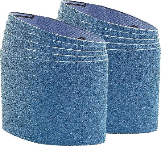CS Unitec | 42040 | PTX Zirconium Grinding Belt Sleeve. 40-Grit Metal Grinder Tool, 3.5" Diameter x 4" Wide (Pack of 10) - Made in Germany