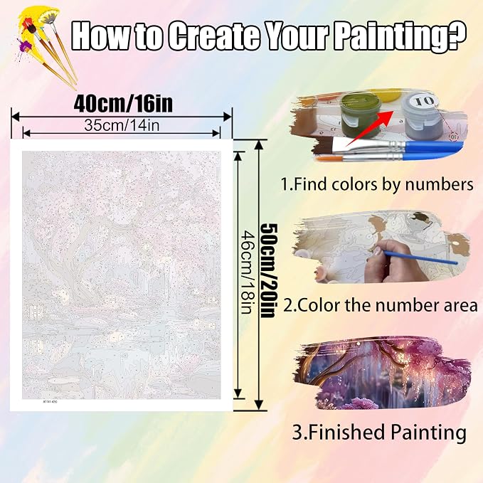 Dream Tree Paint by Numbers Kits - Image 6