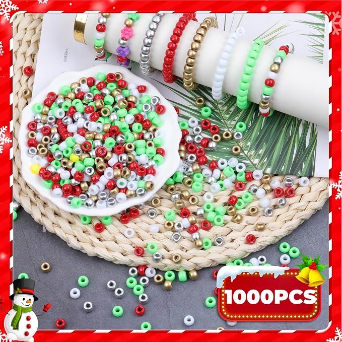 Pony Beads 1000 Pcs Plastic Beads - Image 2