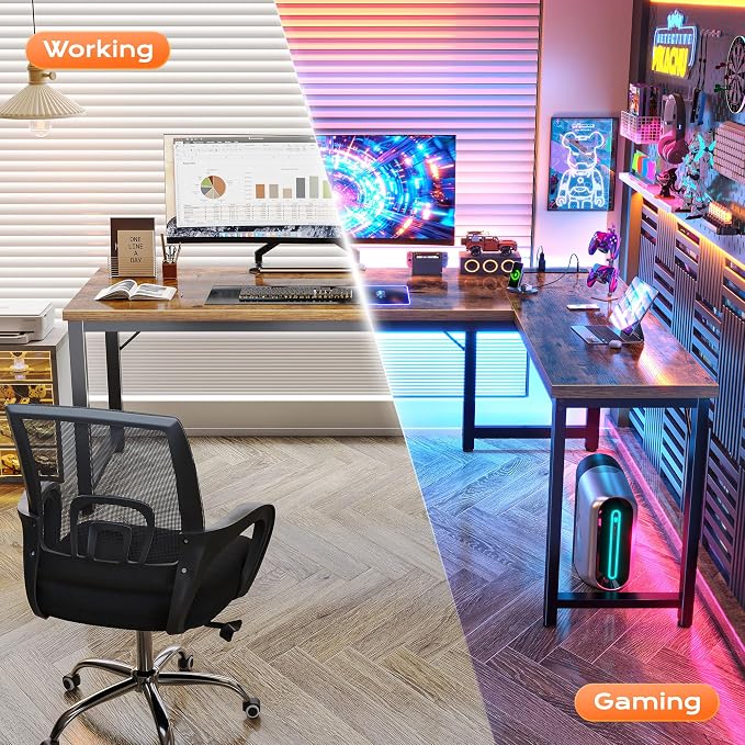 Huuger 63 Inch L Shaped Desk - Image 6
