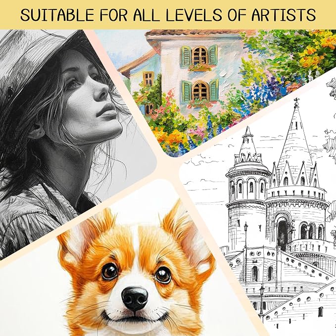 WINNER 9" x 12" Sketch Book 4 Pack, 400 Sheets Spiral Bound Art Sketchbook - Image 7