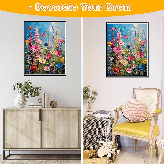 Ausanrl Wild Flowers Square Diamond Painting Kits - Image 3