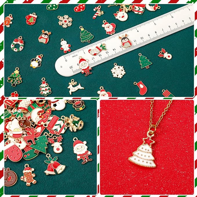 MARFOREVER 120 PCS Christmas Charms - Image 2