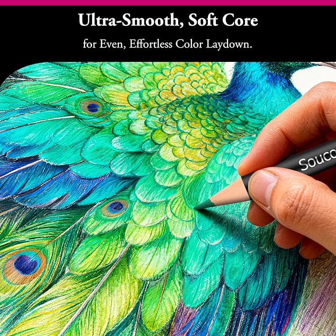 Soucolor 72-Color Colored Pencils - Image 4