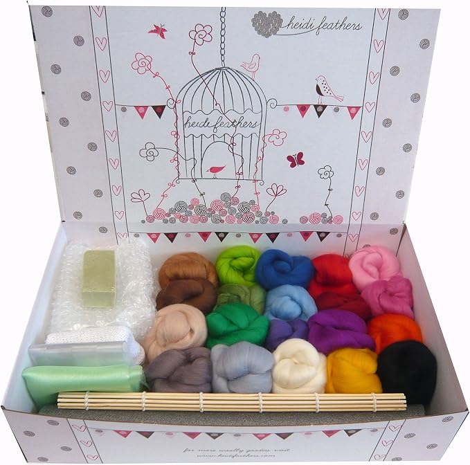 heidifeathers Premium Boxed Wet Felting Kit by heidifeathers