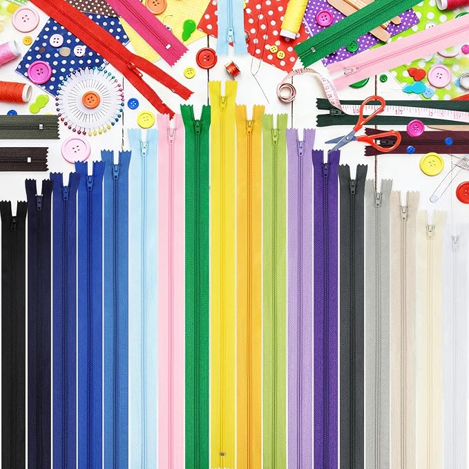 Zippers, DOITEM 72 pcs Zippers for Sewing 12 Inch 16 Inch 20 Inch Multicolor - Image 7