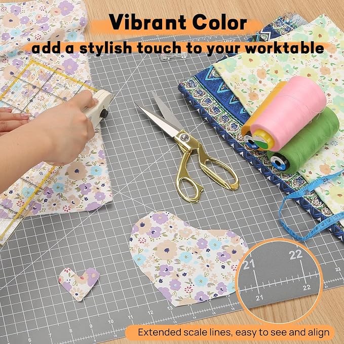 Premium 18" x 24" Self Healing Sewing Mat, Non-slip A2 Cutting Mat - Image 3