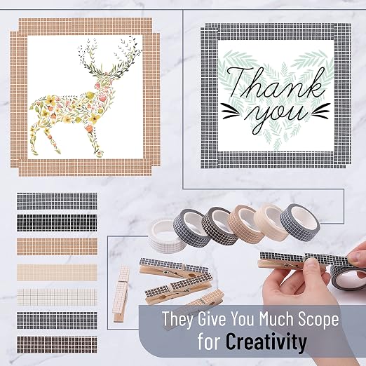 Mr. Pen- Washi Tape Set, 7 Rolls, 9 Yards/Roll | Washi Tape - Image 5