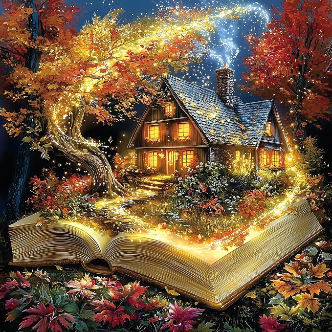 MINIWAN Magic Books Fall Scenic Puzzles by MINIWAN