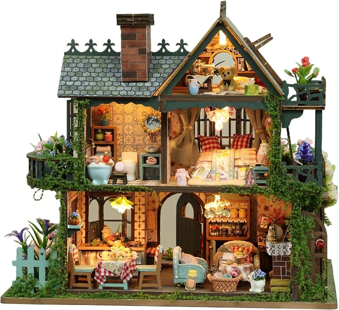 RHZN Miniature House Kit, Miniature Kit, Mini House Building Kit by RHZN