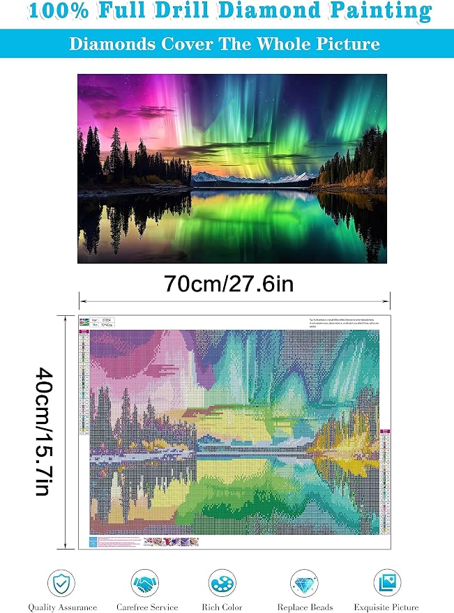 Meothan Northern Lights Diamond Painting Kits - Image 3