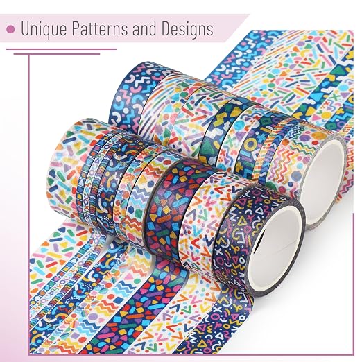 Mr. Pen- Washi Tape Set, 21 Rolls, 5 Yards/Roll | Washi Tape - Image 3