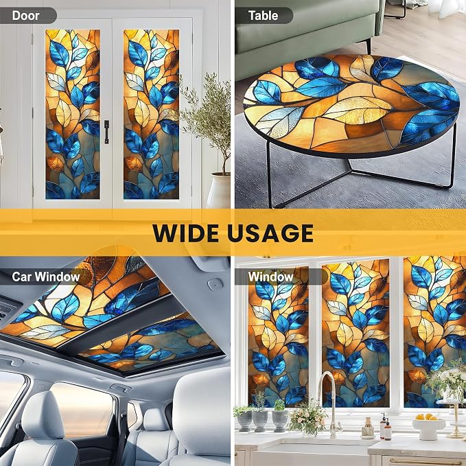 Stained Glass Window Privacy Film Static Cling - Image 8