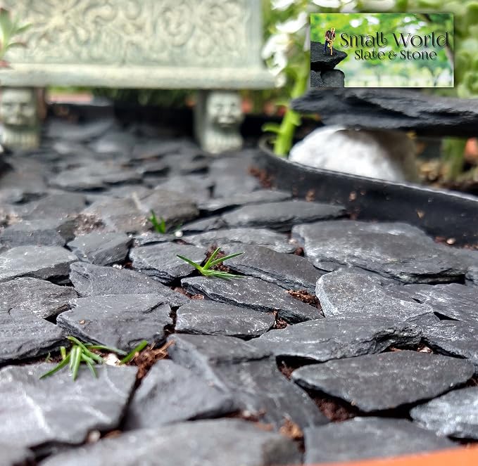 Natural Slate Stone -1/2 to 1 inch. Perfect Size - Image 5