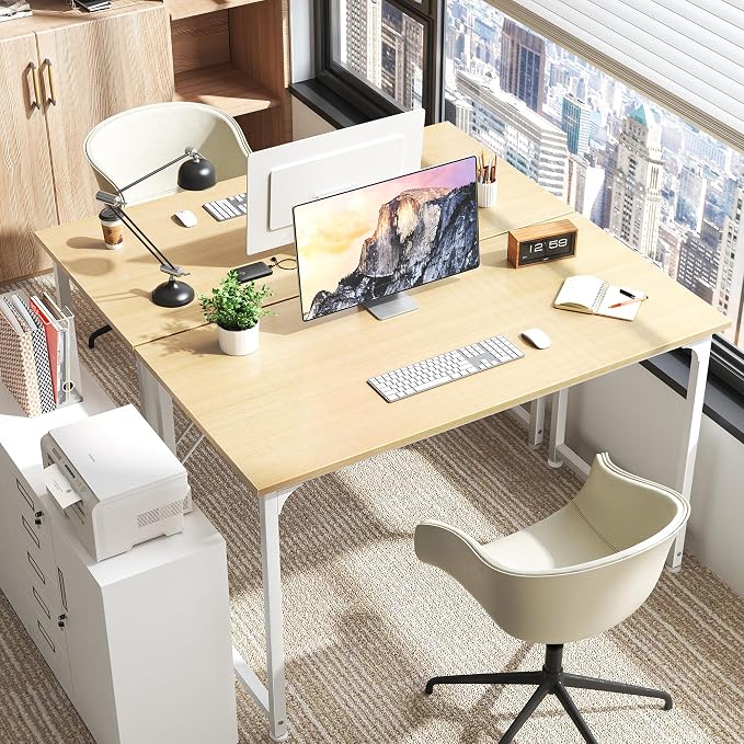 Huuger Computer Desk, 48 Inch Office Desk, Gaming Desk - Image 9