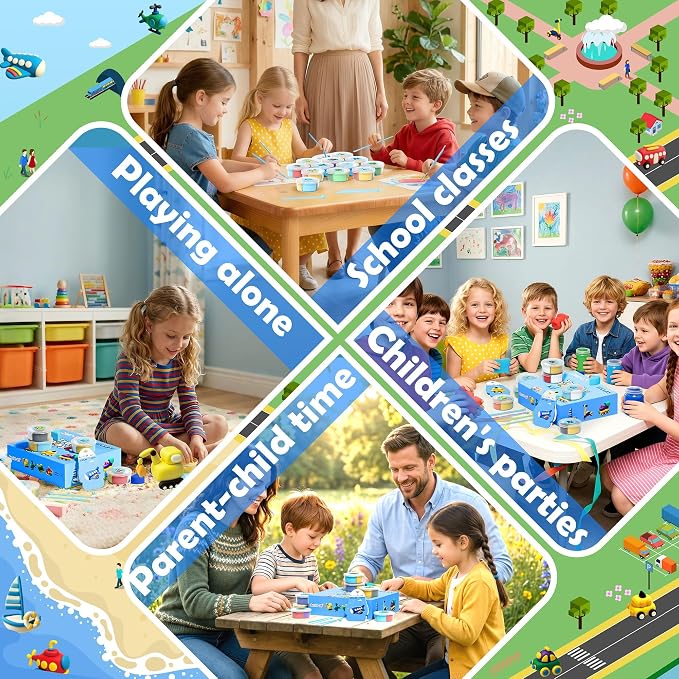 Air Dry Clay Kit -Traffic Theme, Modeling Clay - Image 7