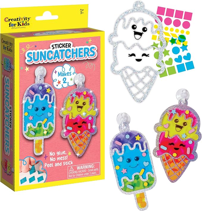 Creativity for Kids Sticker Sun Catchers Mini Craft Kit: Create 2 Suncatchers by CreativityforKids
