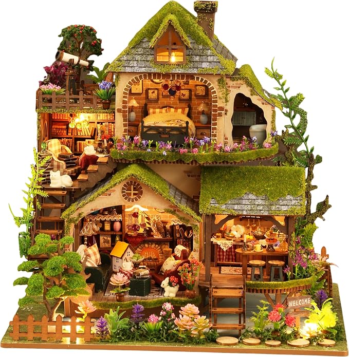 RHZN Miniature House Kit, Miniature Kit, Mini House Building Kit by RHZN