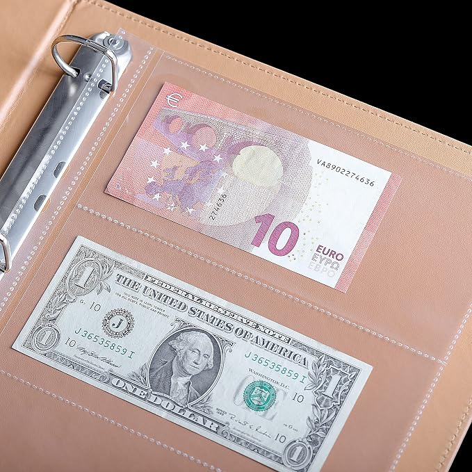 Uncle Paul 300 Pockets Banknote Sleeves 100 Sheets Currency Holder | Uncle Paul - Image 6