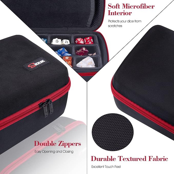 SIQUK Dice Storage Case Big Capacity Dice Box - Image 4
