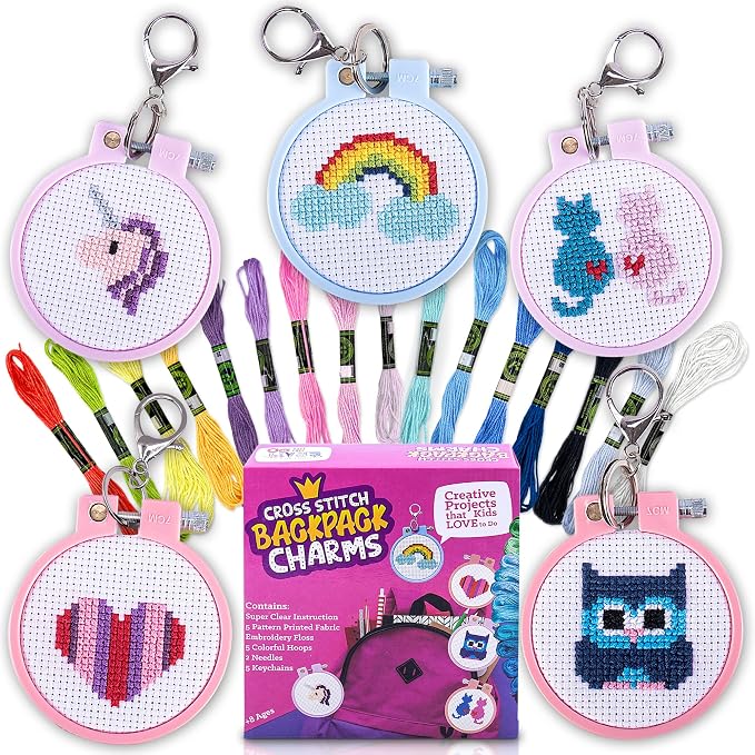CRAFTILOO Cross Stitch Kit for Kids by Craftiloo