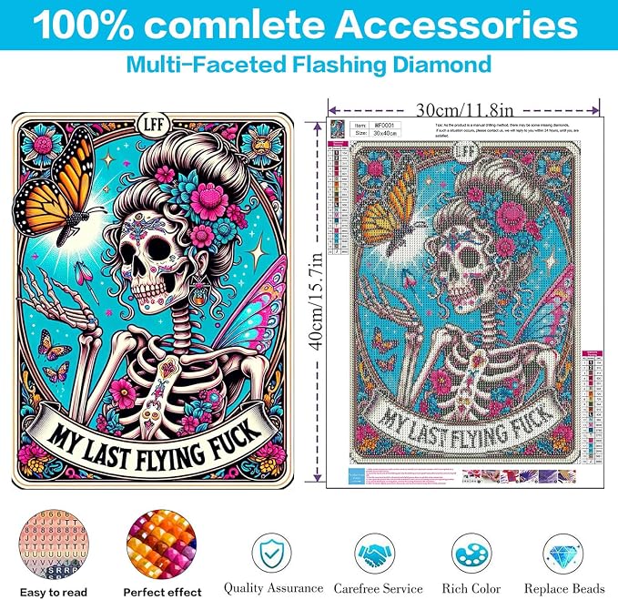 Meothan Skull Square Diamond Painting Kits - Image 3