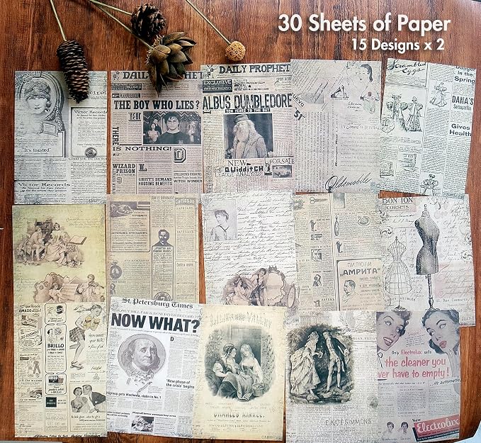 Vintage Scrapbook Stickers and Ephemera Pack – Pre Cut Design Scrapbooking - Image 6