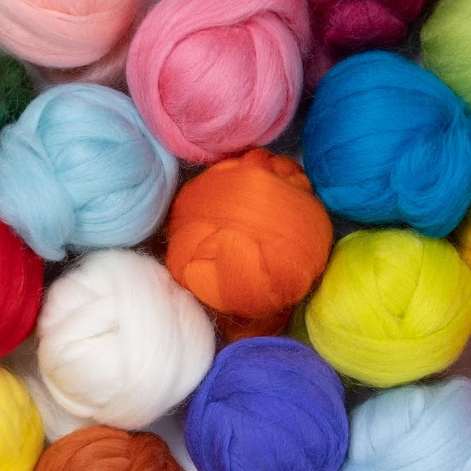 Natural Wool roving, 2 OZ. Best Wool - Image 7