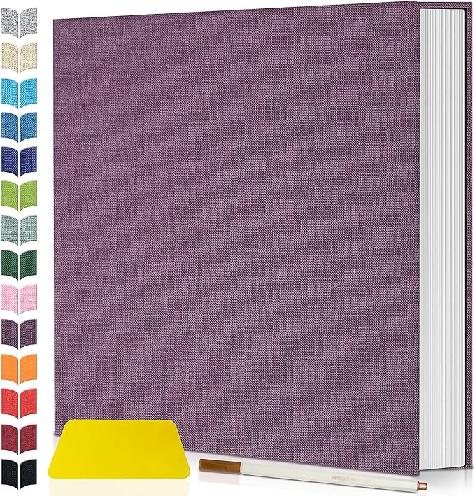 Artfeel Photo Album Self Adhesive Scrapbook, 60 Pages Large Photo Book by Artfeel
