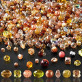 636pcs Glass Beads for Jewelry Making by OuMuaMua