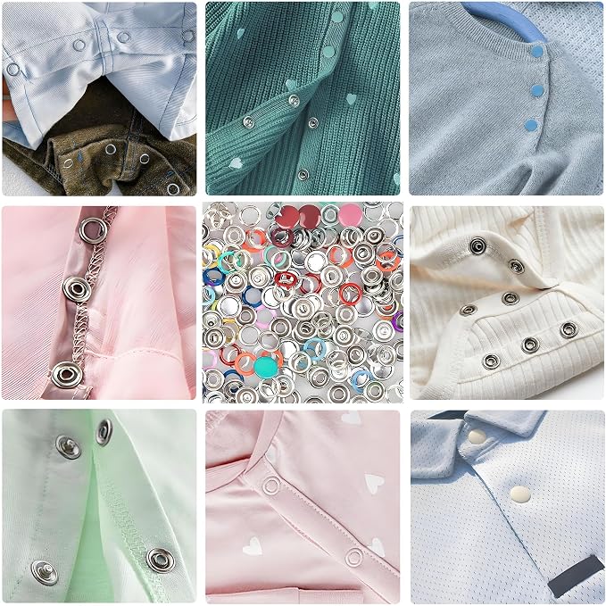 150 Sets Metal Snap Buttons - Image 6
