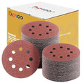 Sanding Disc 5 Inch 8 Hole, 100 Pcs Orbital Sanding Discs Hook and Loop, Sandpaper for Wood, 40 Grit Sand Paper for Random Orbital Sander