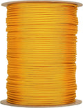 The Paracord Store | Type III 550 Paracord - 1000 FT Spool, Goldenrod | Heavy Duty 7 Strand Tactical Paracord - USA Made Nylon Outdoor Parachute Cord for Camping, Fishing & More - Survival Cord