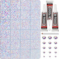 33000Pcs White AB Rhinestones for Bedazzling, Iridescent Different Sizes 2 by Worthofbest