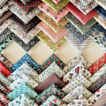 Cozy Patchwork Cotton Fabric Bundle – 60 Pre-Cut Squares, 100% Cotton 140 GSM by FabricsTown