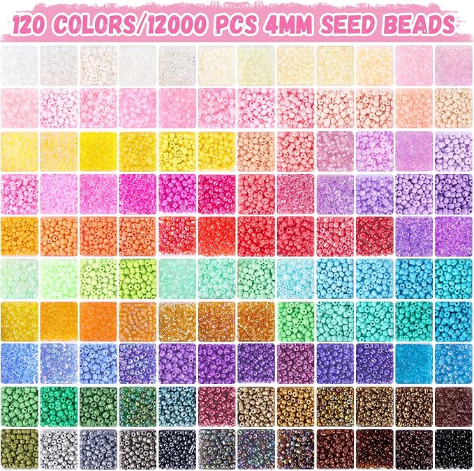 Funtopia 4mm 13000pcs+ Seed Beads - Image 2