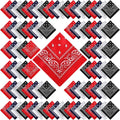 100 Pack Bandanas Unisex Paisley Bandanas Bulk Multi Purpose Cowboy Head Wrap by Handepo