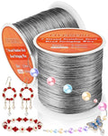 FIVEIZERO 656FT 0.38mm 7 Strand Stainless Steel Beading Wire, 2 Rolls Nylon by FIVEIZERO