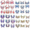 40Pcs Large Gilt Flower Wings Stickers by Weenkilly