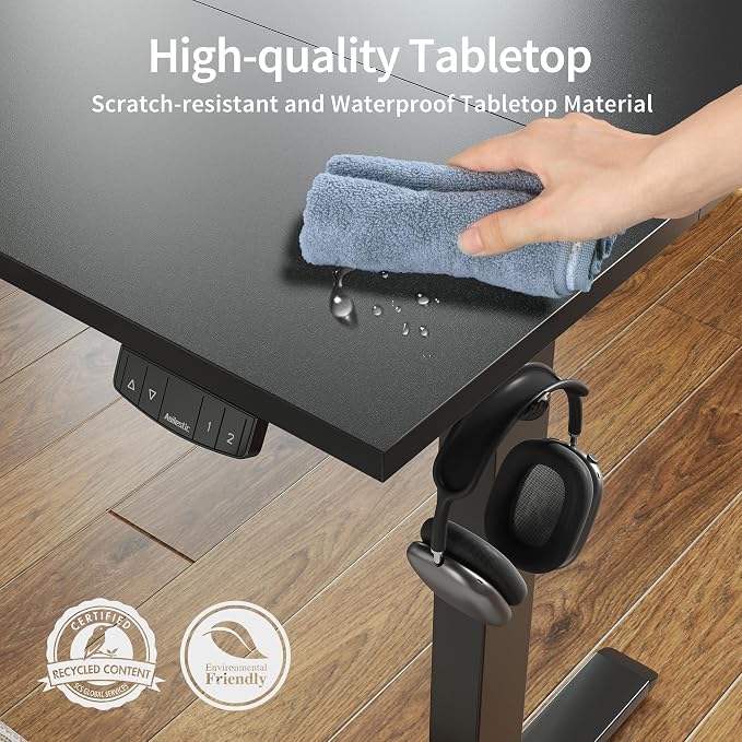 Agilestic Electric Standing Desk, 40 x 24 Inches Height Adjustable Desk - Image 5
