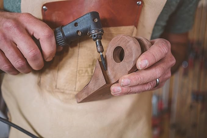 Kutzall Original Taper Rotary Burr, 1⁄8" Shaft, Coarse - Wood Carving Bit for Dremel, Foredom, DeWalt, Milwaukee. Abrasive Tungsten Carbide, 1⁄4" (6.3mm) Head Dia. X 1⁄2" (12.7mm) Length, T-14-E