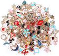SANNIX 170Pcs Jewelry Making Charms Assorted Gold Plated Enamel Necklace by SANNIX