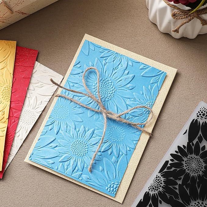 Geiserailie 1 Pcs Embossing Folders 2d/3D Embossing Machine Template Paper Card - Image 7